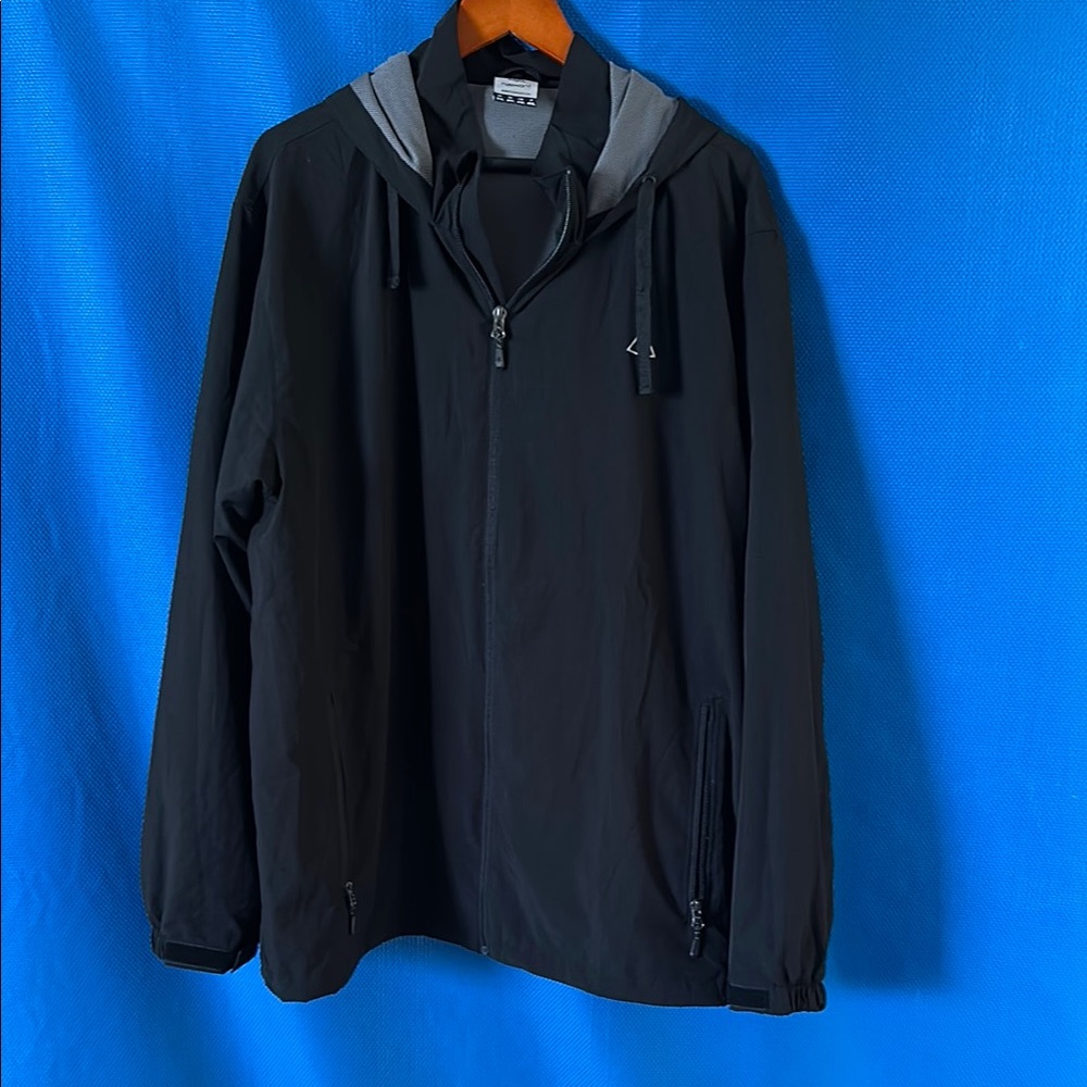 Men's Black Hooded Jacket